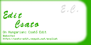 edit csato business card